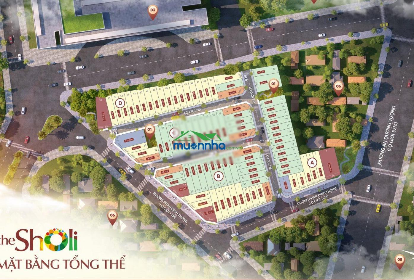 Bán shophouse 6pn, 5wc, 64m2 tại the sholi bình tân, 9,3 tỷ vnd