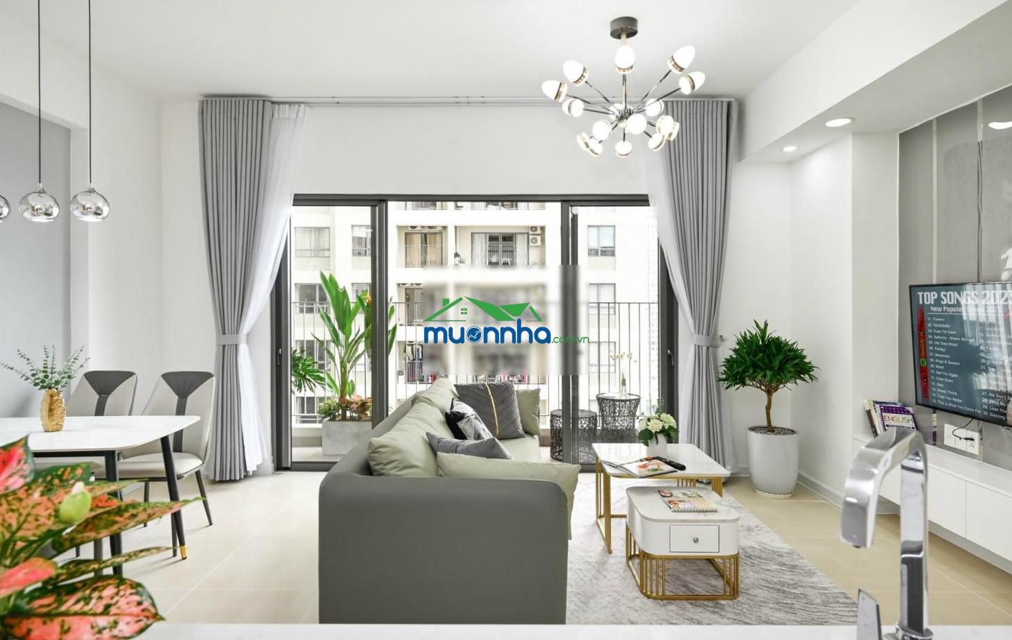 Cho thuê 2pn masteri nhà và giá thấp nhất 16.5tr - 4