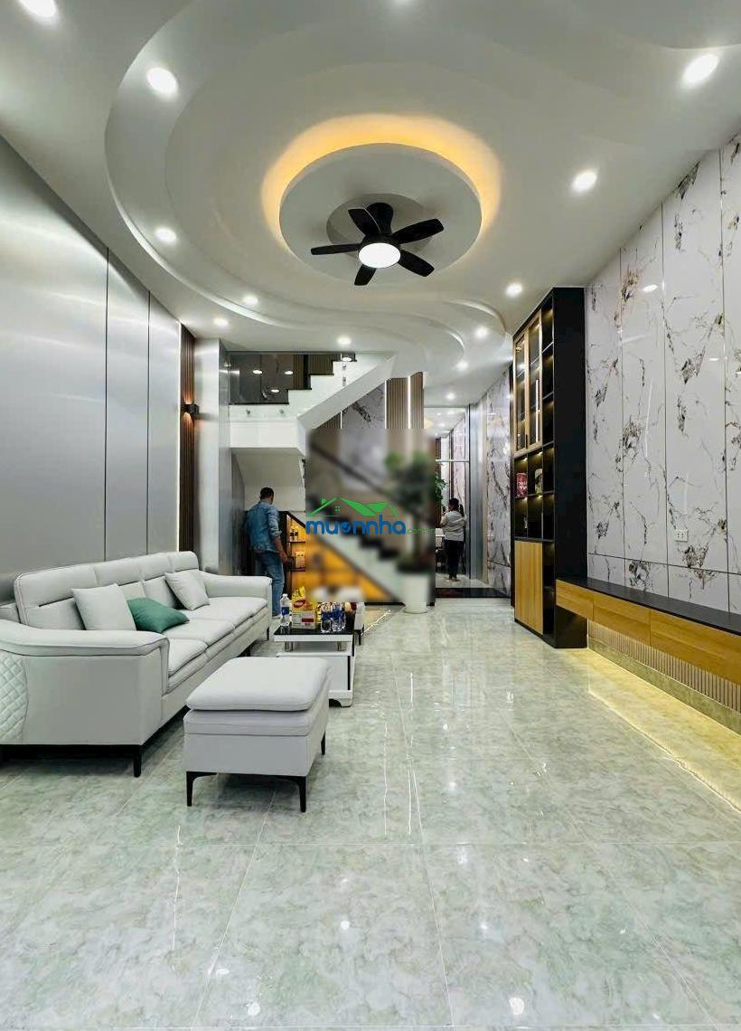 Bán nhà trệt 3 lầu khu dân cư đường nhựa 12m + vỉa hè - 4