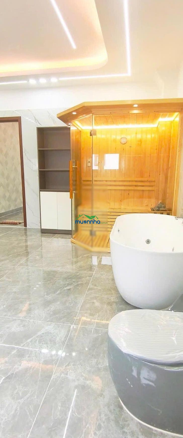 Bán nhà xây mới có thang máy 5x19m. xây 1 lửng 3 lầu trục đường lê thị riêng, phường thới an, q12 - 2