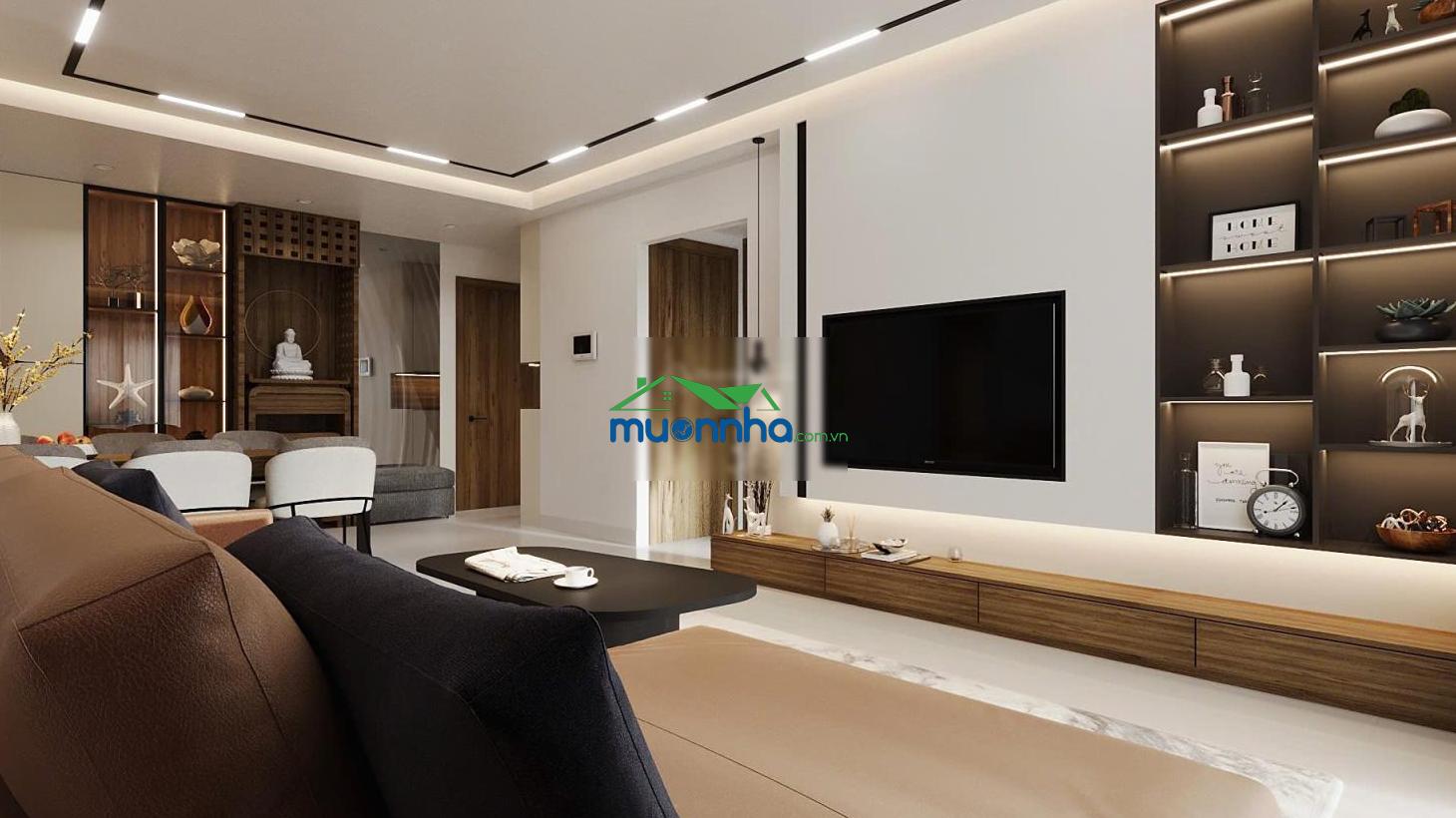 Cho thuê ch the privia nhận vào ở ngay: 2pn+2wc 70m2 giá 9tr/tháng , lh : 0932 874 *** - hoà