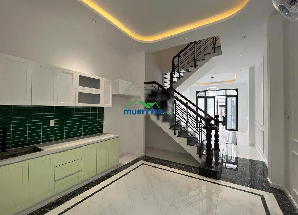 Hàng hiếm khu bên sông hbc, nhà 64m 4 tầng hẻm xe hơi né nhau, khu đồng bộ. - Ảnh 2