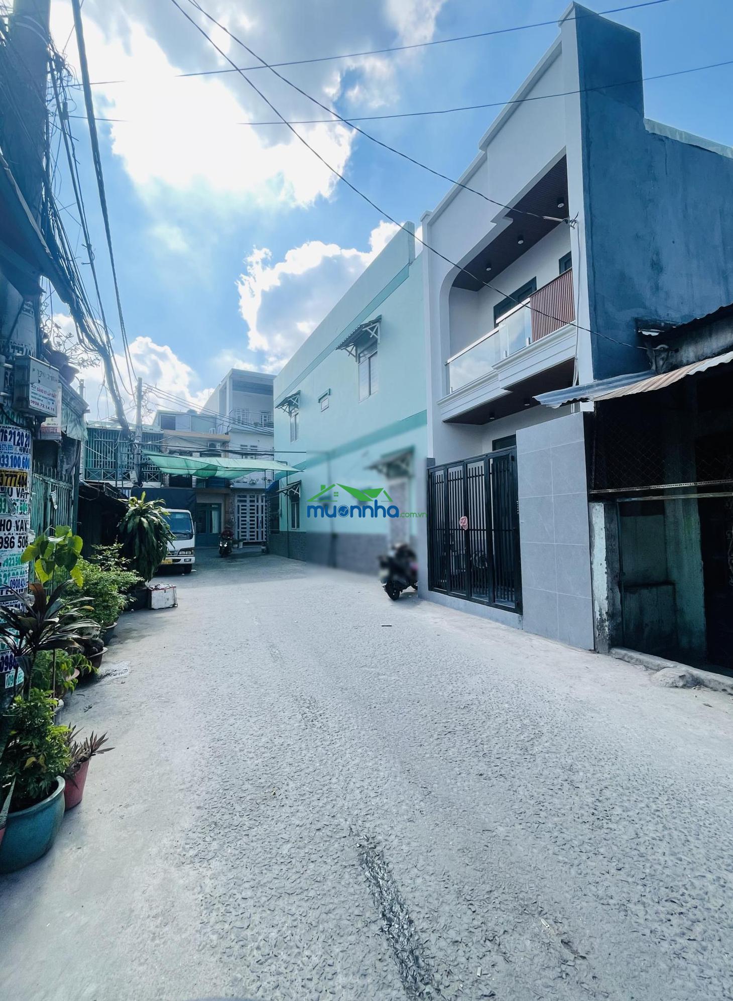 Nhà ngộp 1 trệt 1 lầu gần ds 6, bhhb, hẻm 8m 2 xe tải tránh nhau, 40m2 nhà mới có nội thất - 4