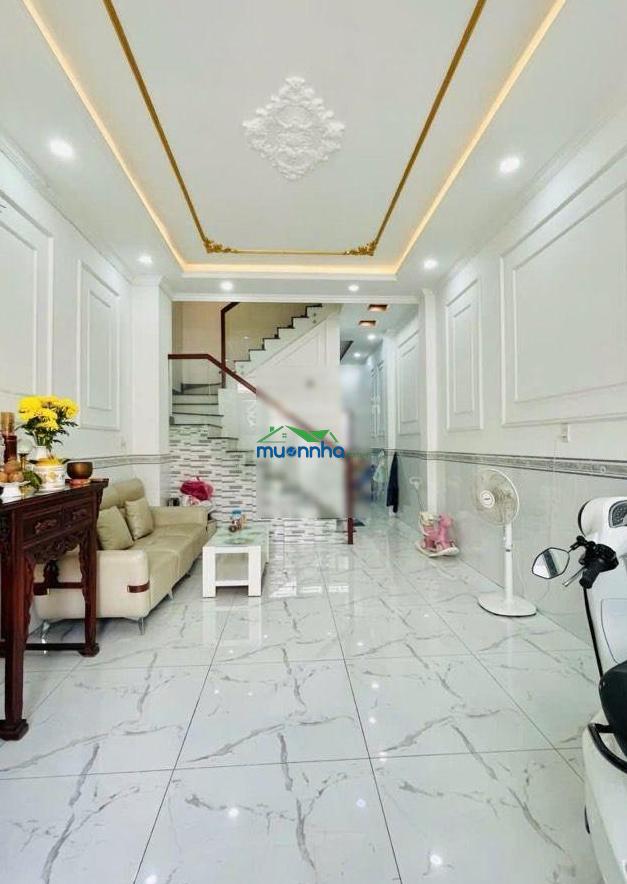 Nhà đẹp 4 tầng, dt (4x14)m2, hẻm xe hơi thông suốt, ngay ngã tư bốn xã, giá 6,85 tỷ còn tl - 2