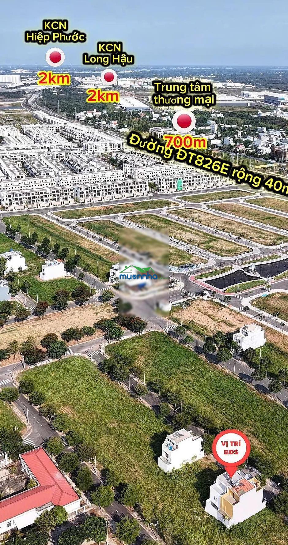 Nhà mới xây sổ hồng riêng đg lê văn lương nối dài qua long hậu cách nhà bè 500m - 4