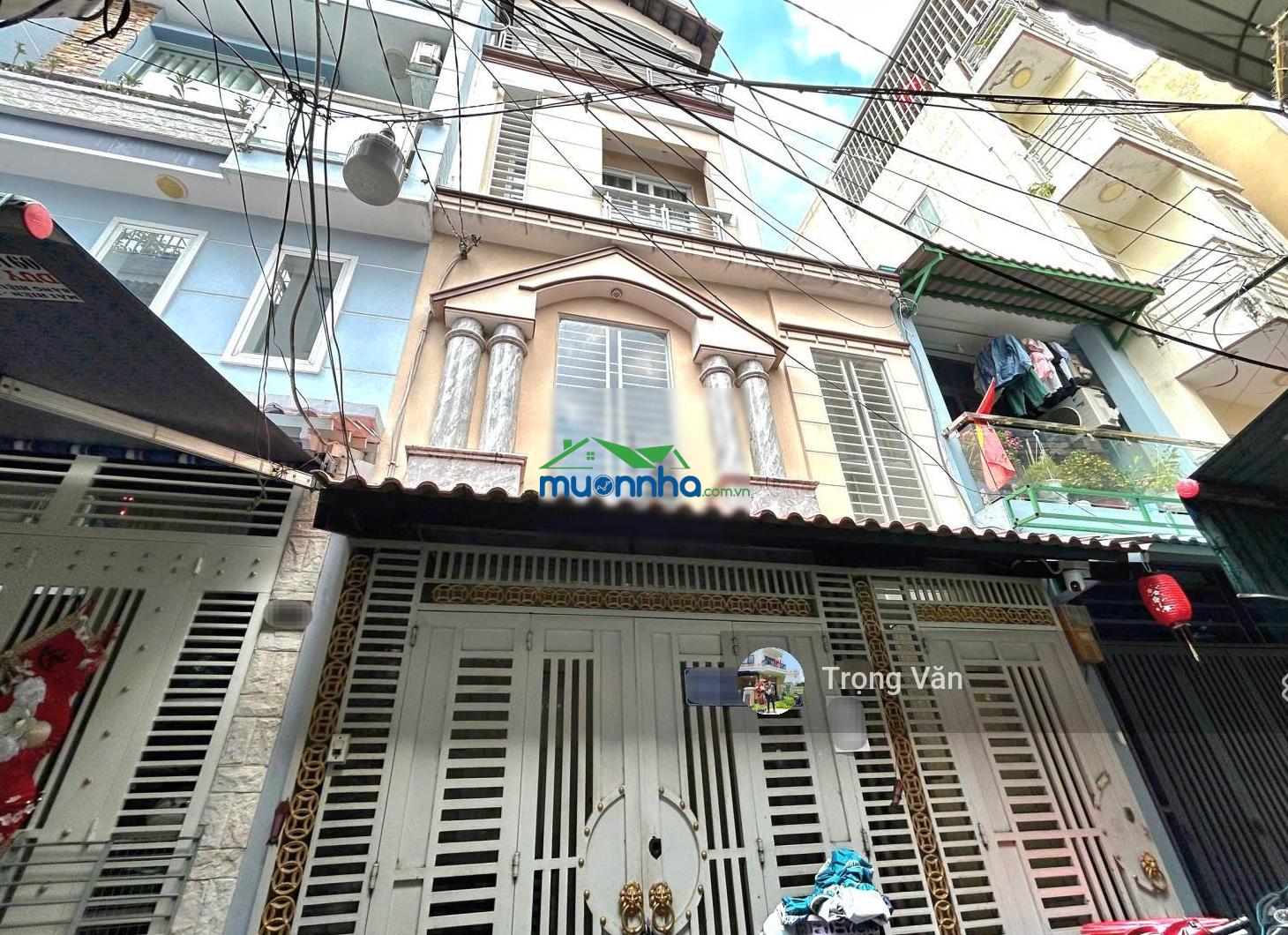 Gấp bán 6.2 tỷ - hẻm trước nhà 4m - nhà 5 tầng 5pn 5wc - sổ 52,1m² (4,48 x 12,5) - 4