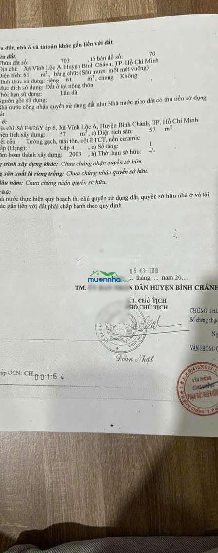 Hàng hiếm vĩnh lộc a, nhà shr hoàn công đủ 4x15m, hẻm thông to. chỉ 3tỷ4 - 3