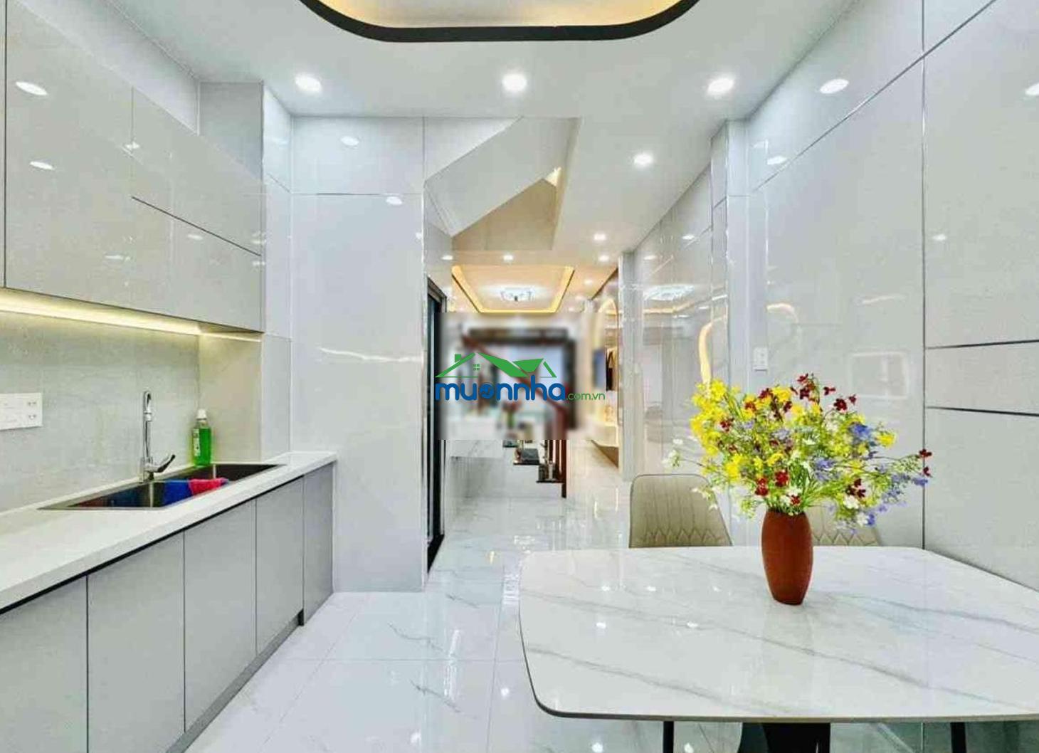 Nhà 2 mặt hẻm hxh tới cửa nguyễn thái sơn, gò vấp, nhà mới tặng full nội thất - 2