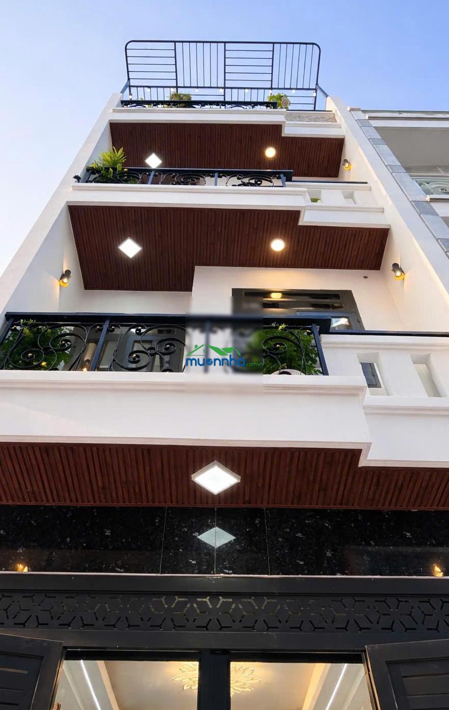 Nhà mới đẹp 4 tầng 4pn hẻm xe hơi 6m gần hương lộ 2. 6,5 tỷ - 3