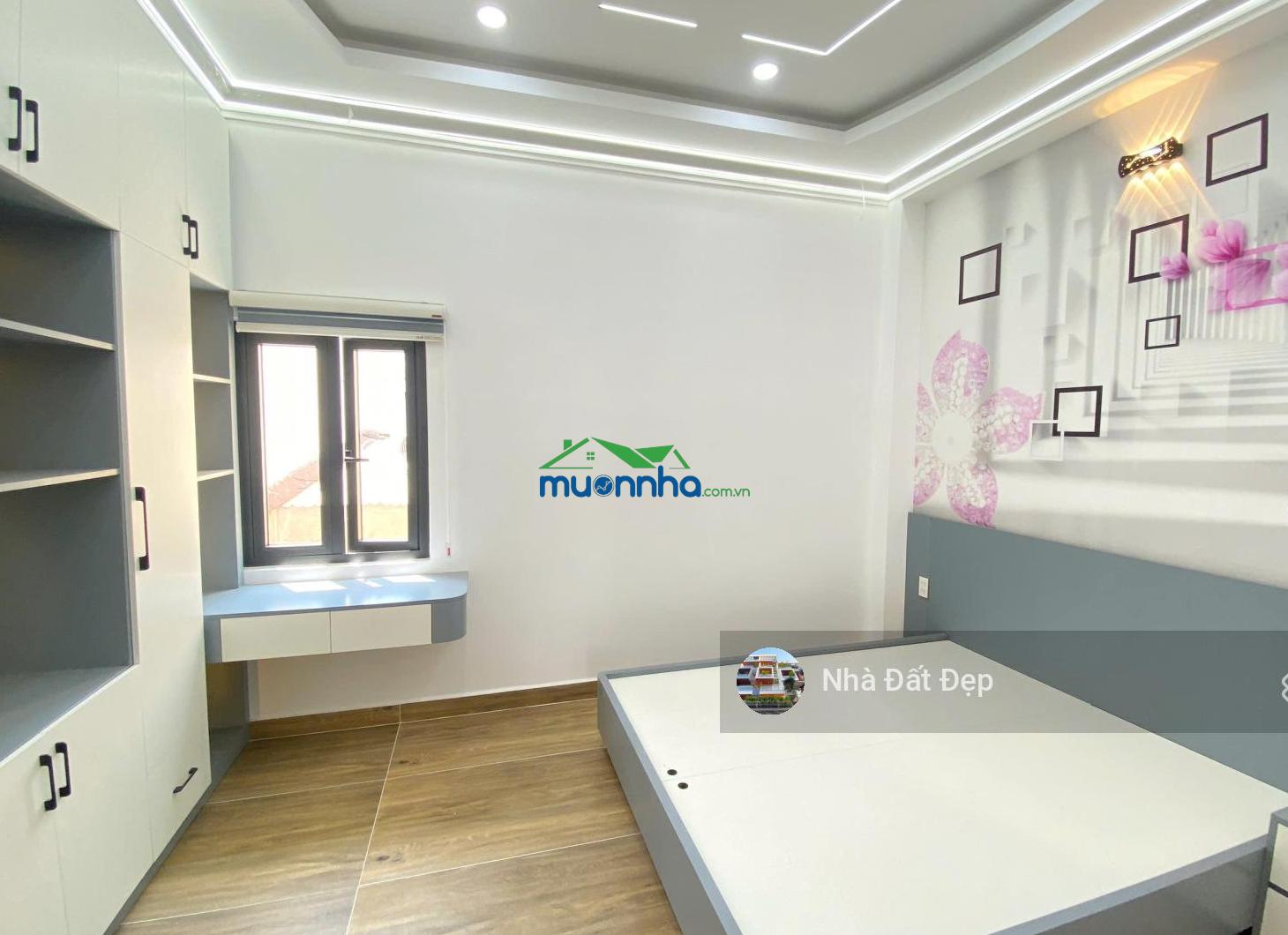 Nhà mới có thang máy full nội thất 4,5x14m, đúc 5 tấm hẻm 8m đường hương lộ 2 thông qua lê văn quới
