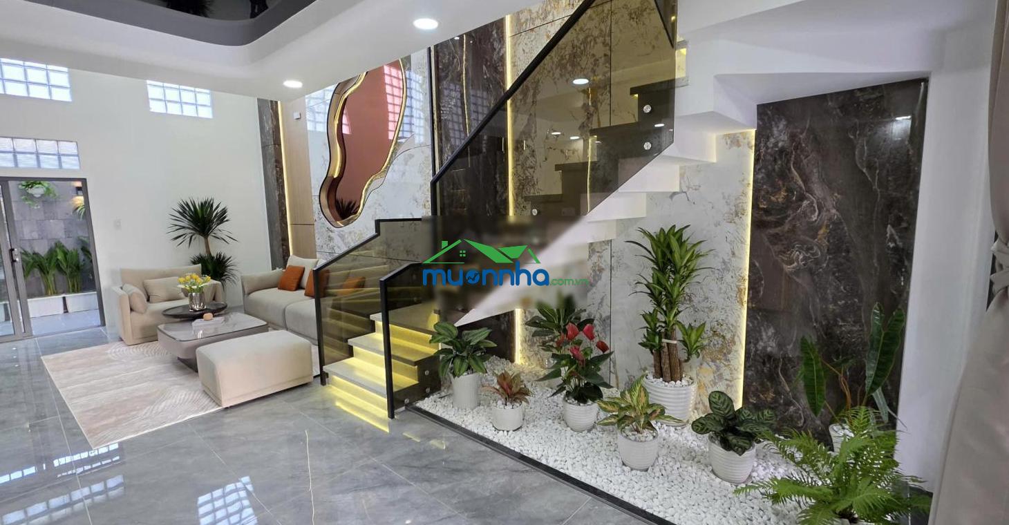 Nhà hẻm 8m ô tô vào nhà lê quang hòa thiết kế luxury hiện đại