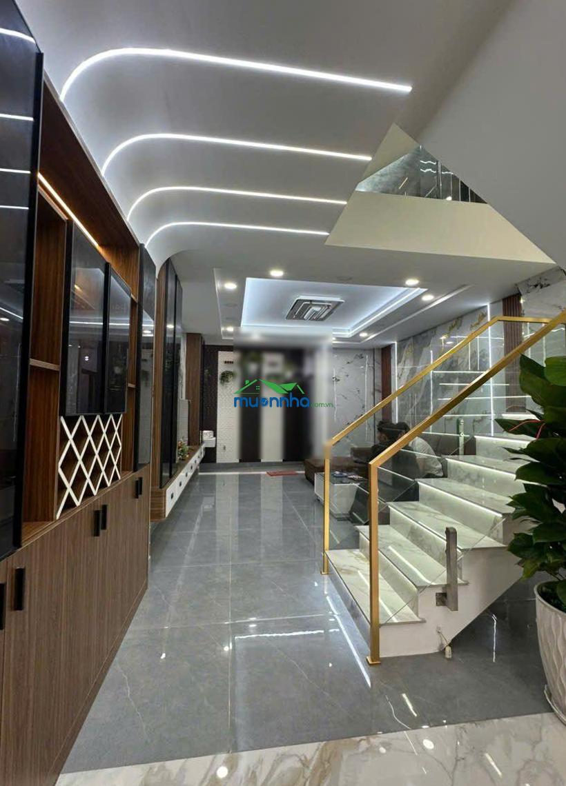Bán siêu phẩm nhà đẹp mới 100% tân thới hiệp (ht cũ) thiết kế hiện đại 5 tầng full nội thất
