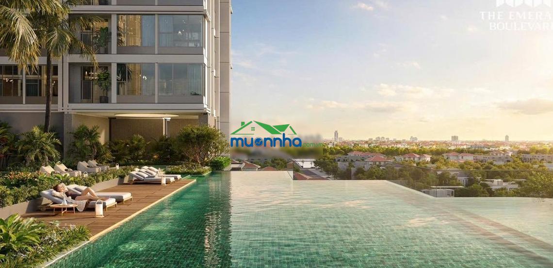 Căn 2pn the emerald boulevard tổ ấm vừa đủ, view sông thật sự, bàn giao full nội thất vào ở ngay