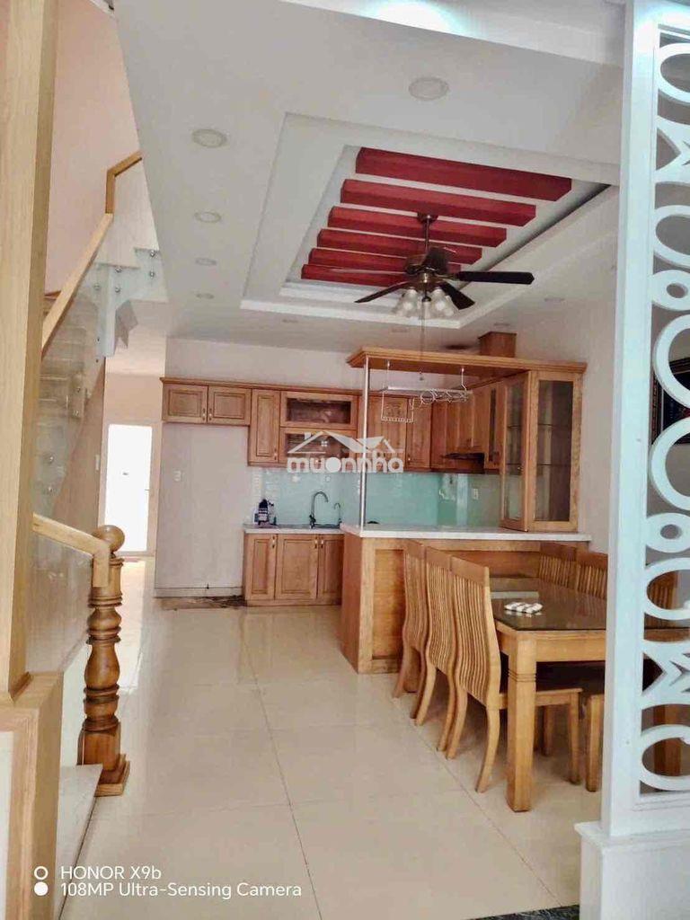 Cho thuê nhà 5x20 sân rộng ôtô đậu 1trệt 2lầu 4pn 3wc hẻm xe tải - 2