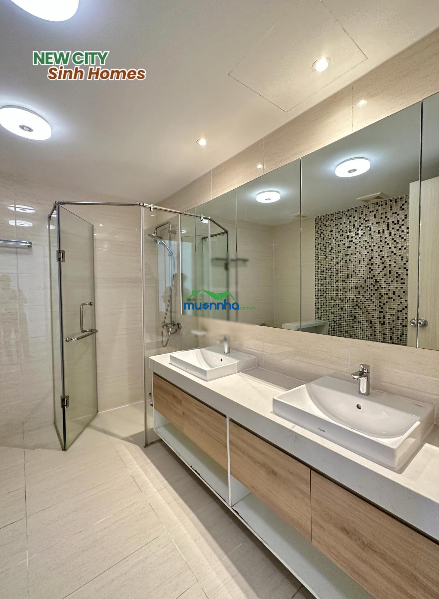 New city - cho thuê 3pn 133 m², căn góc, 2 ban công, nội thất cơ bản, trống sẵn, 26 triệu (có vat) - 3