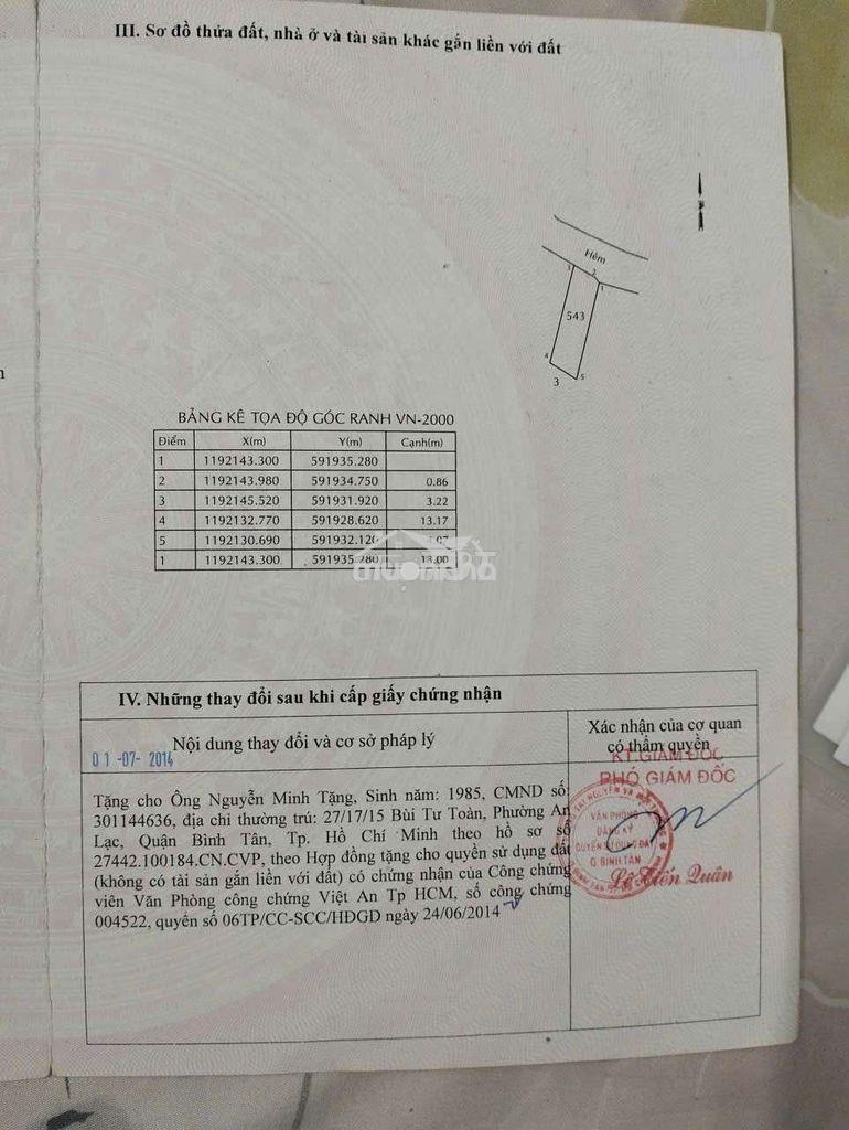 Nhà hẻm 5m 1/  quoics lộ 1, bình tân, hồ chí minh - 2