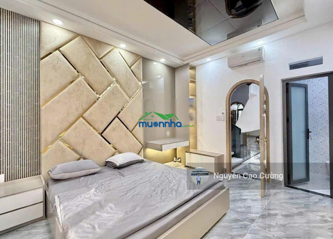 Nhà phố thiết kế đẹp, hồ cá koi trong nhà 4x18m 1 lửng 3 lầu thạnh xuân 25 - 3