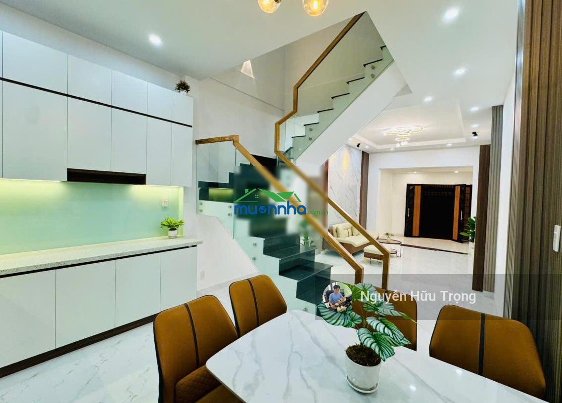 Bán nhà hẻm 1006 âu cơ - vừa ở vừa kinh doanh 4x15m 3 tầng cực đẹp full nội thất - 9.2 tỷ còn tl - 3