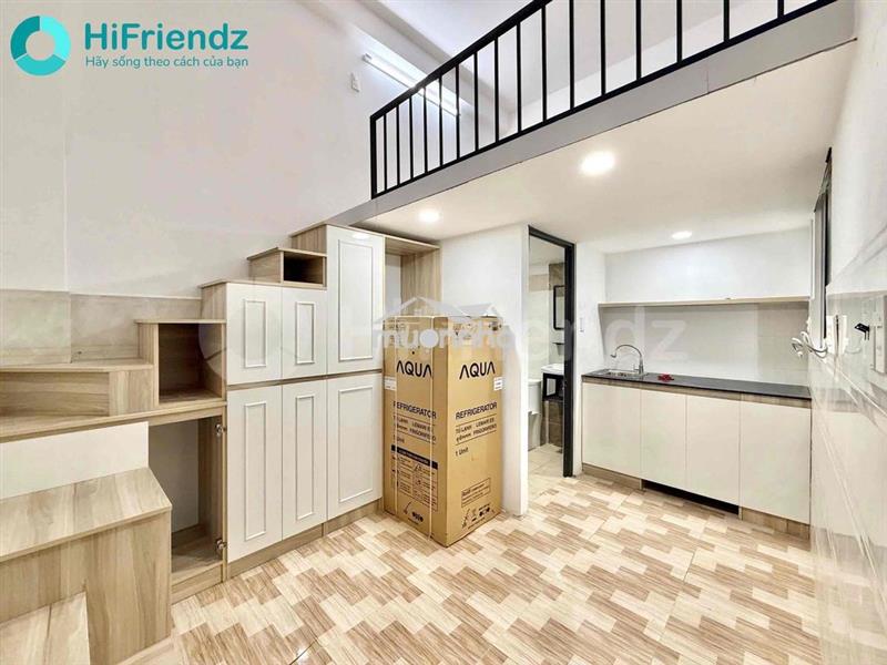 Duplex gác cao 1m8,thang máy,mặt tiền,ngay cầu nguyễn văn cừ - hf