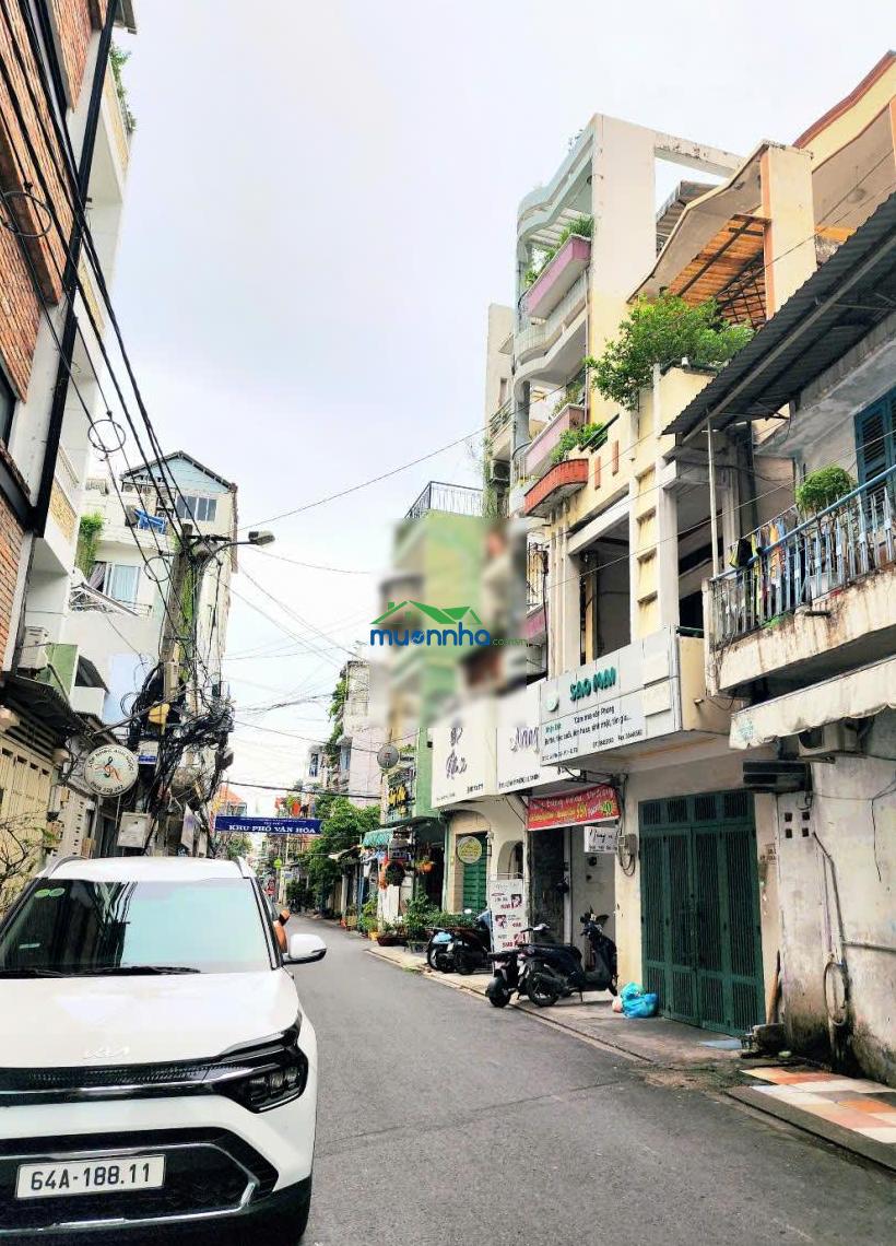Hxh 6m lê văn sỹ. dt 5x15,7m, 5 tầng. căn góc hiếm, hẻm thông đặng văn ngữ. giá tốt