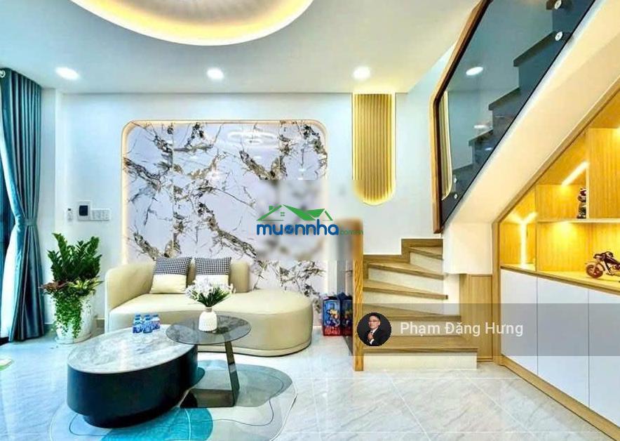 Hiếm nhà bình thạnh hẻm oto phan văn trị, chợ gv, siêu thị emart, 44m², 2 tầng, pn ở trệt, 6,58 tỷ - 3
