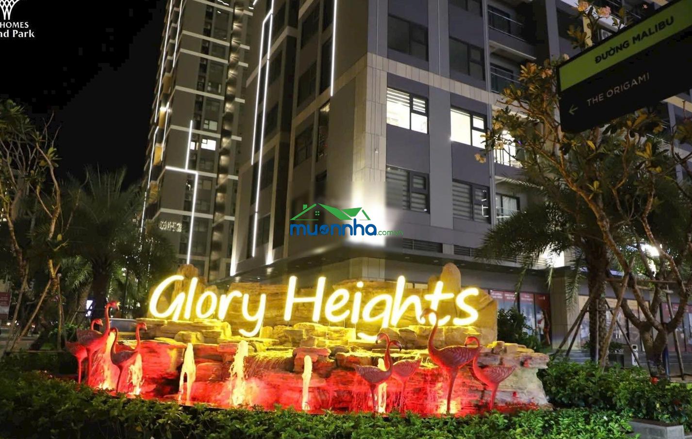 Độc quyền pk glory heights căn hộ 2pn 2wc đối diện vincom, view trực diện công viên 36ha
