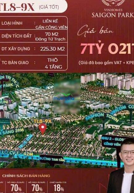 Sức hút từ nhà phố 4 tầng sát trục 39m - công viên - dts 225m2 - ngang 5m tiêu chuẩn - nhích 7ty - 3