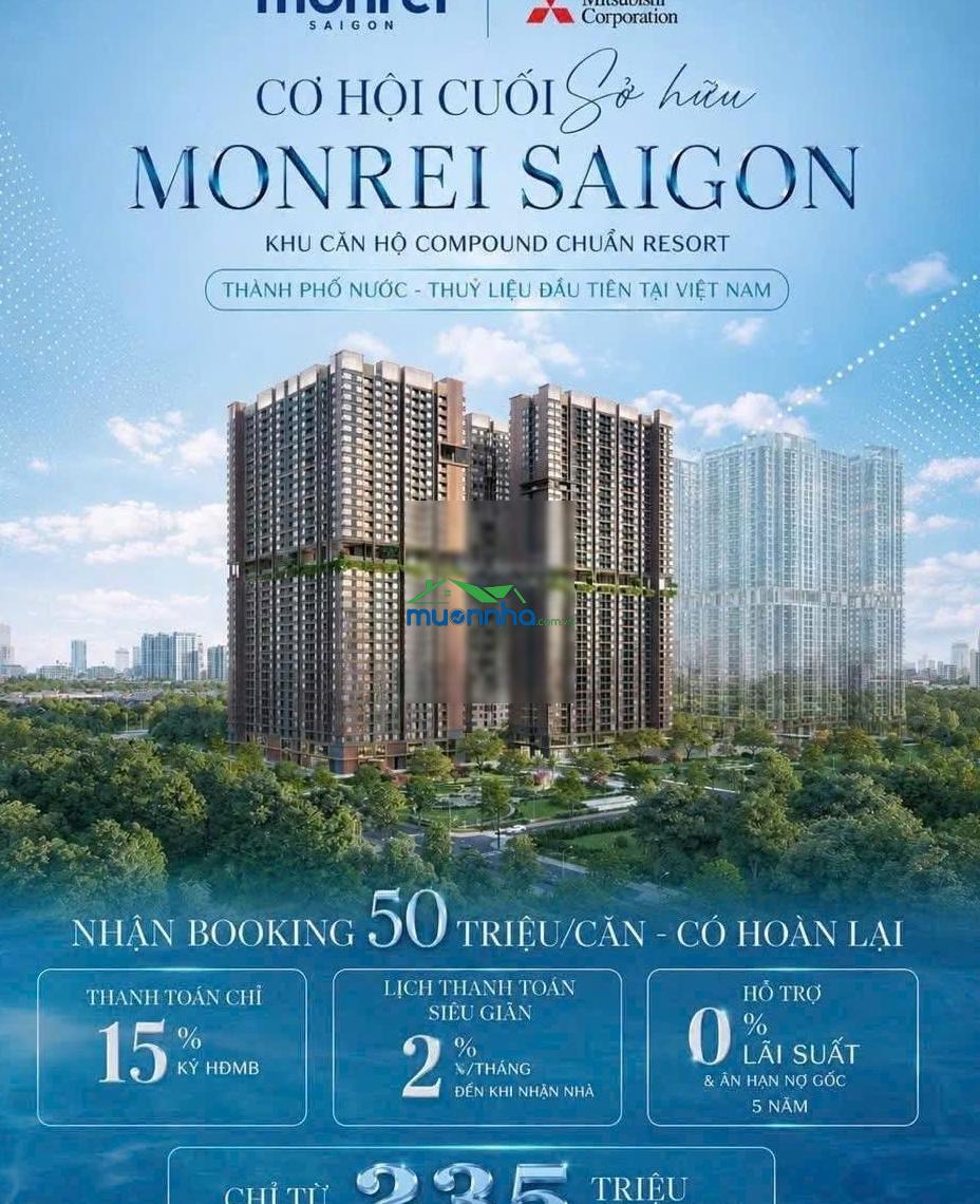 Monrei saigon, 3,092 tỷ, 64m2, 2pn, 2wc, tiện ích đầy đủ - 2