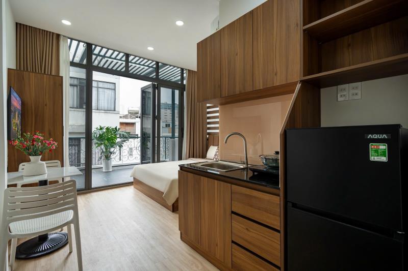 Cho thuê căn hộ studio mới 100% gần ngã tư hàng xanh, nguyễn gia trí - 3