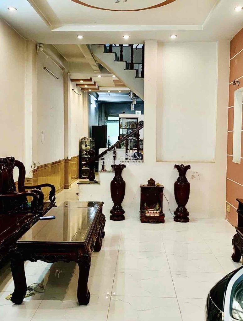 Nhà 3 tầng xe hơi ngủ nhà tân thới hiệp 21, q12, dt 100m2, hẻm thông