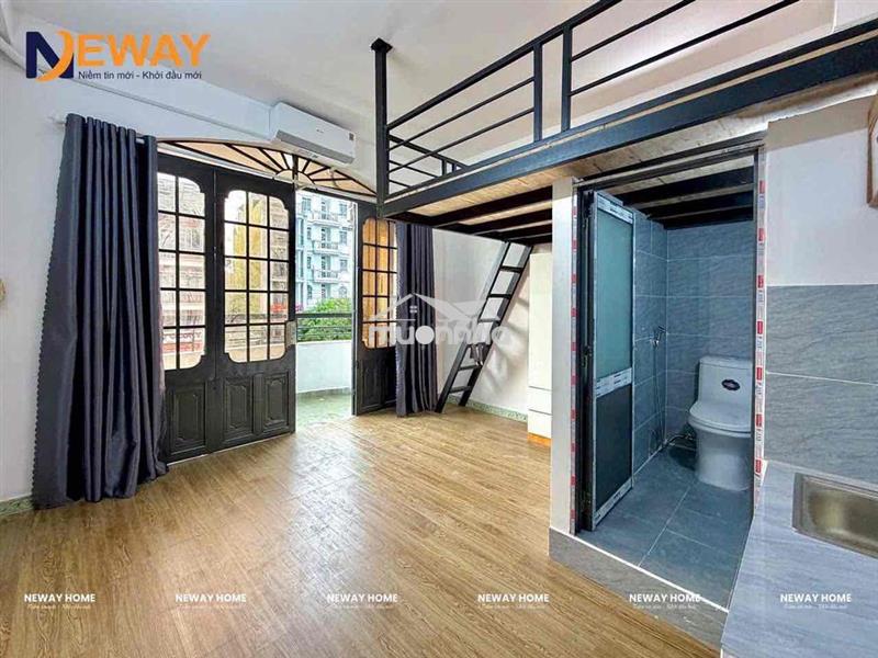 Cho thuê duplex ban công_ sẵn máy lạnh gần chợ tân hương, nhà mới, đẹp