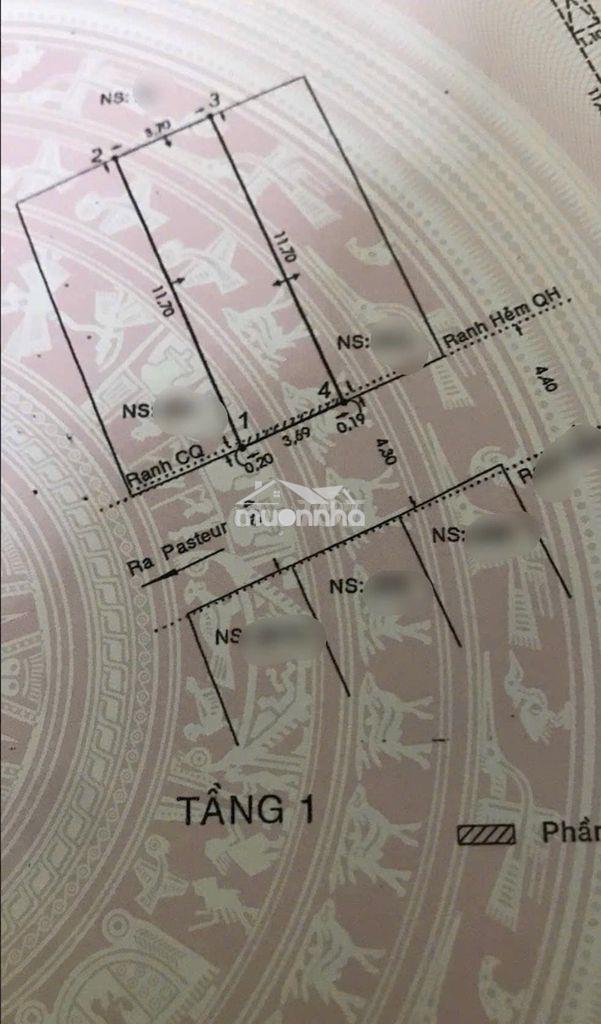 Chưa qua đ tư,hẻm pasteur, ngang 7,3m,2 tầng, gần hàm nghi, nguyễn huệ - 3