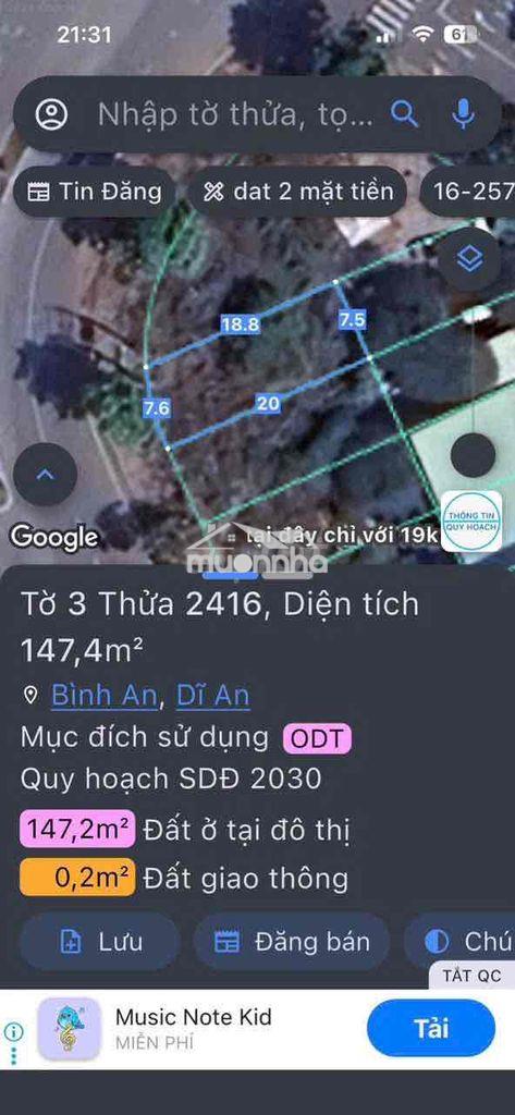 Bán lô góc công viên kdc châu thới - chùa châu thới dĩ an bình dương - 3