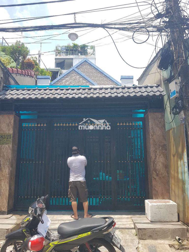 Cho thuê nhà hẻm xe hơi dt 4×23 có 3pn,2wc. nhà mới, khu vực an ninh