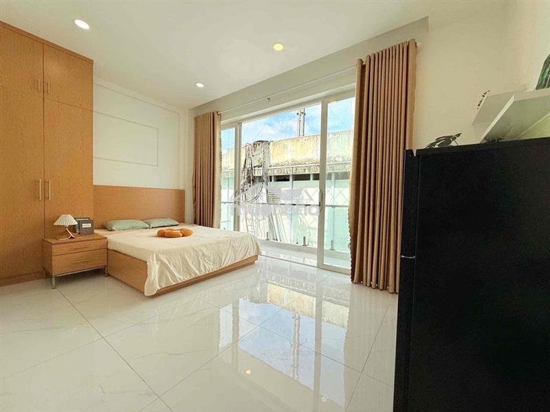 Khai trương căn hộ studio ban công ngay quận 4 đầy đủ nội thất