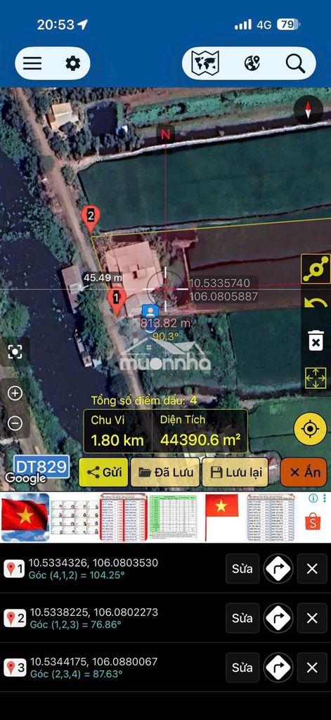 Bán đất thổ cư 6000m2 + 38000m2 ruộng lúa
