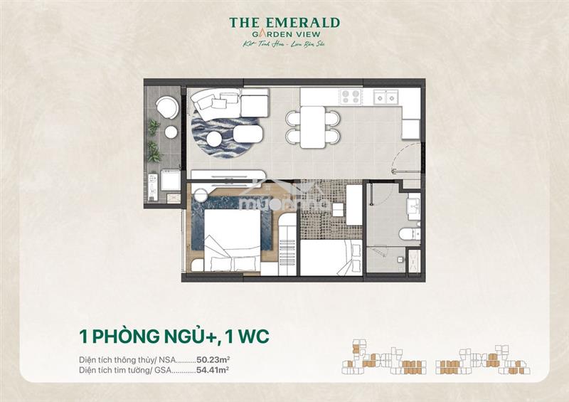 The emerald garden view, chỉ 1.39 tỷ/căn, thanh toán 0,5% mỗi tháng