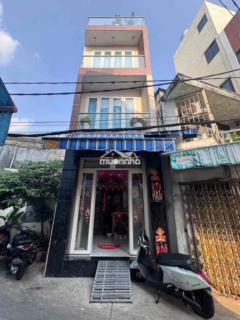 Bán gấp nhà đẹp hẻm xe hơi thẳng phạm phú thứ full nội thất