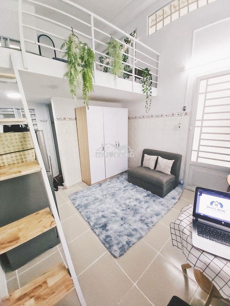 Phòng có gác (duplex) - cv làng hoa full nội thất mới keng - 2