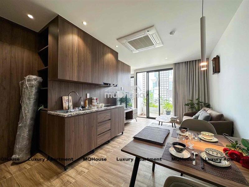 Căn hộ 1 phòng ngủ mới xây_đầy đủ a-z,ngay trần hưng đạo,bùi viện