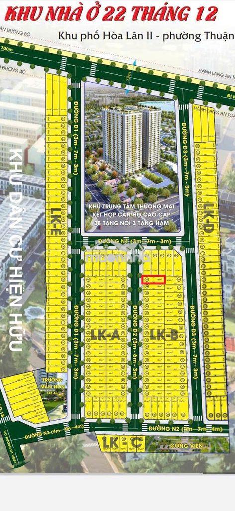 Bán đất amy complex thuận an 80m², mt 5m, đường 6m, sổ riêng, cc - 3