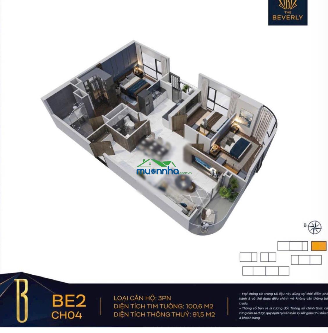 Chỉ hơn 7 tỷ sở hữu căn 3pn 102m view sông đồng nai đẹp nhất the beverly | vinhomes grand park q9 - 4