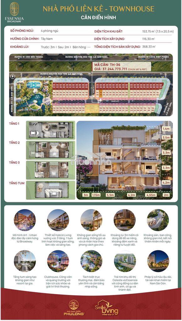 Bán nhà phố thương mại essensia broadway liền kề phú mỹ hưng - 2