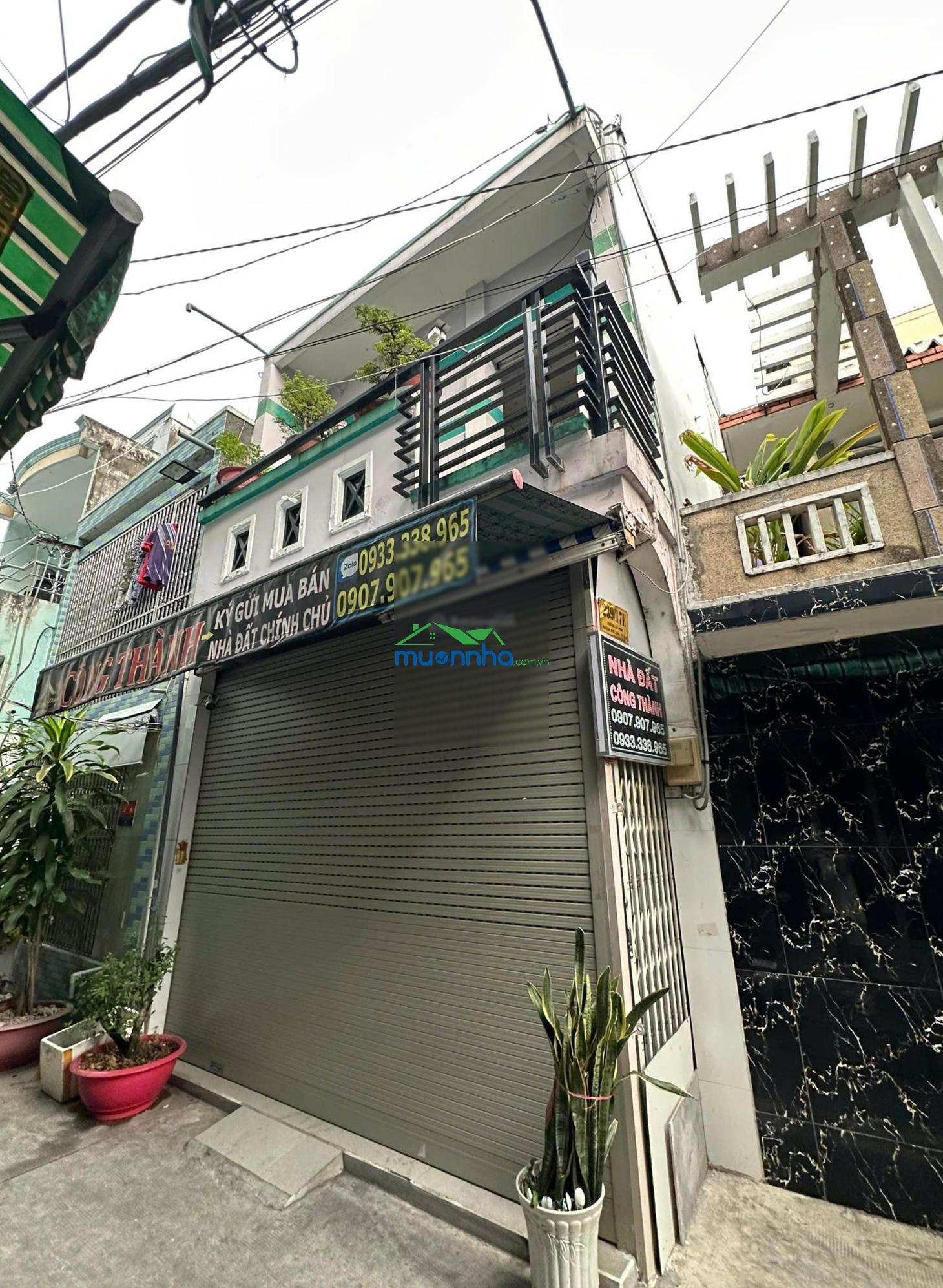 Nhà 1 lầu hẻm 5m sát mặt tiền bà hom (4.3x16) 57m2 gần chợ phú lâm q6