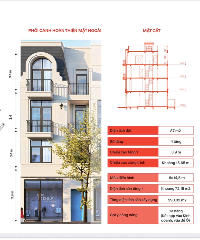  Bán gấp căn hộ 87m² dự án vlasta vị trí đẹp giá tốt 