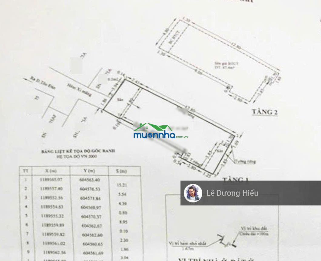 (Video nhà 100%). nhà trọ tôn đản 2 tầng btct. dt 78,5m2. ngang 5m, 4 phòng. dòng tiền 14tr/tháng - 3