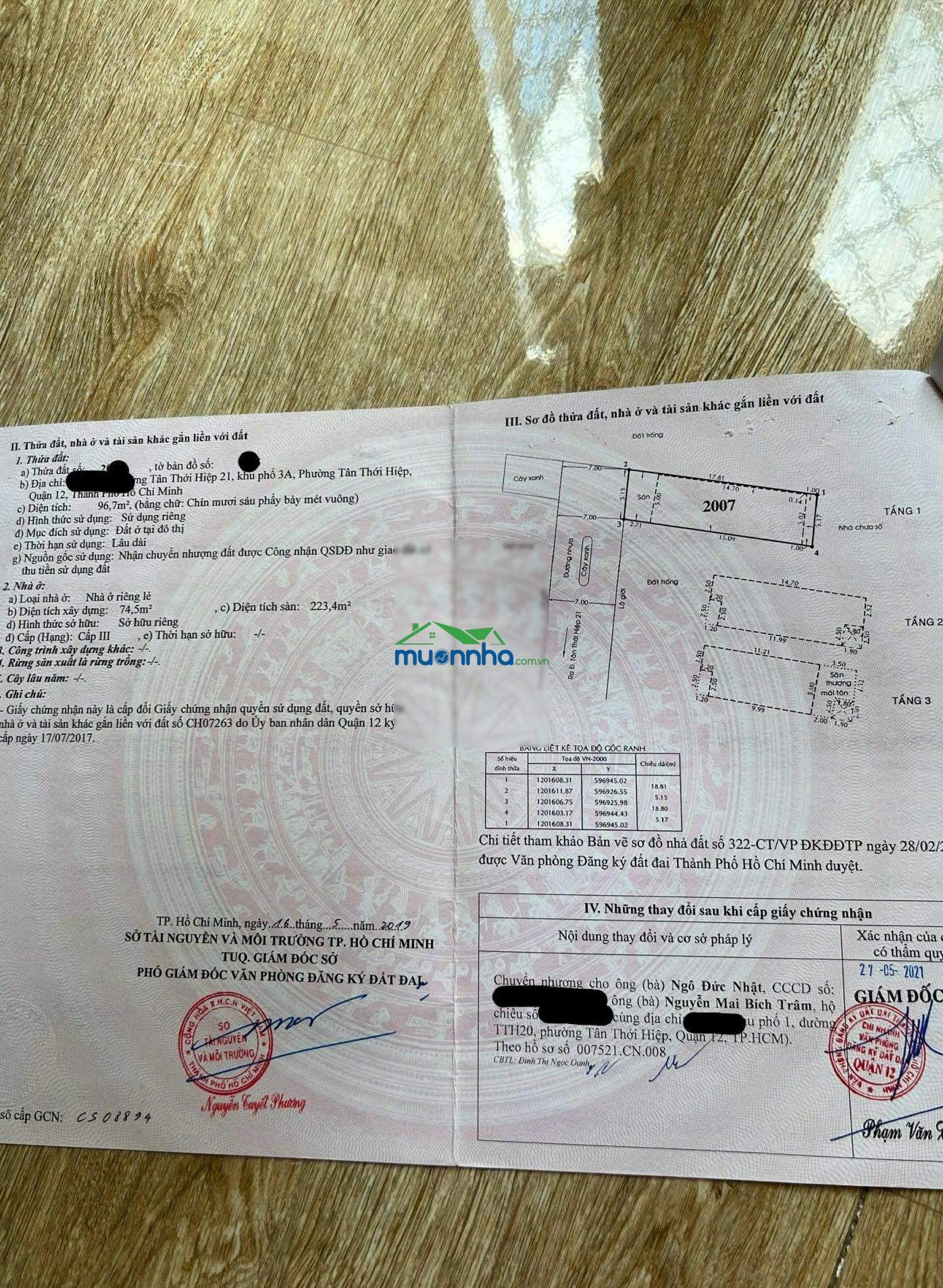 Bán nhà riêng tại tân thới hiệp, 7,1 tỷ, 96,7m2, hàng hiếm giá tốt - 4