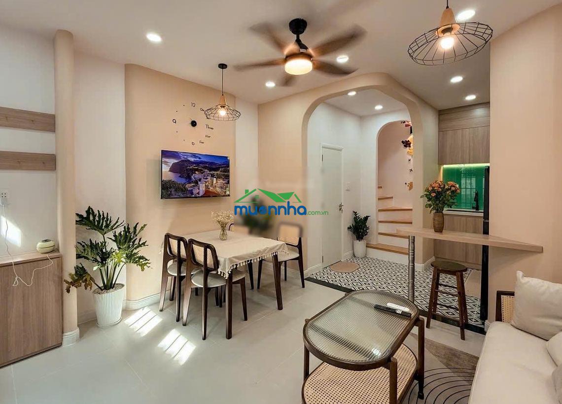 Nhà ngang khủng đ. phan huy ích p. an hội tây 6,2x15m xd 4 tấm giá 9,99 tỷ hđ 25tr/tháng
