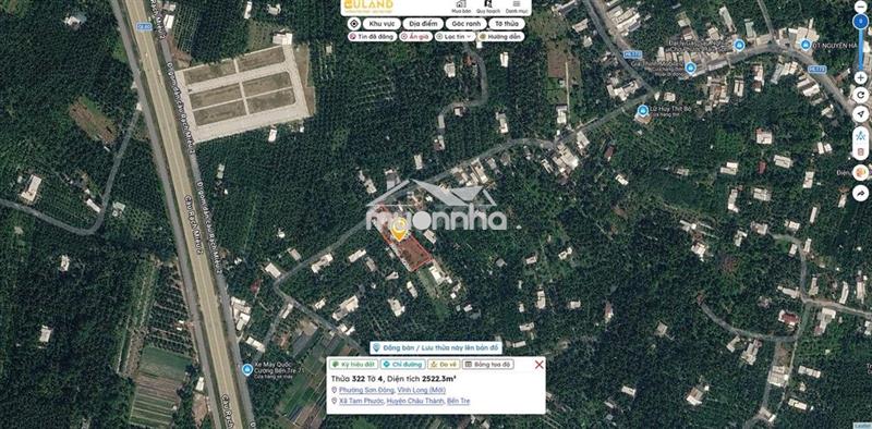 Bán 1200m2 cách đường rạch miễu 2 100m lộ đang mở xe 16