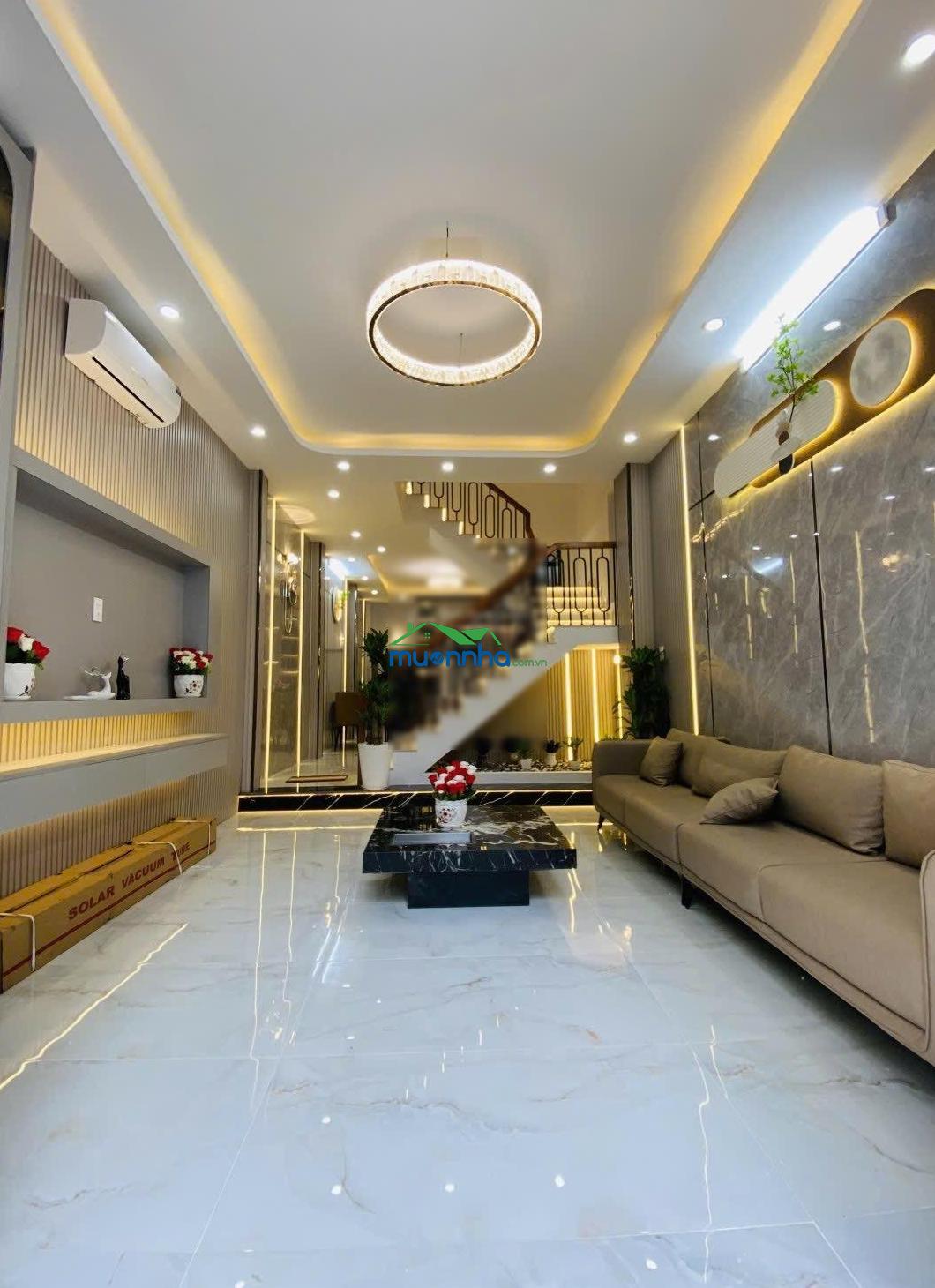 Nhà đẹp mới - hẻm xe tải cách 20m -sổ hồng riêng - gần trường học & bệnh viện - khu dân cư hiện hữu - 3